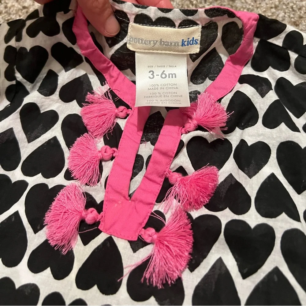 Pottery Barn Kids baby caftan 3-6 NWOT